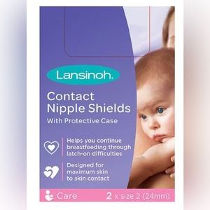 Set of 2 - Contact Nipple Shields With Protective Case Size 2